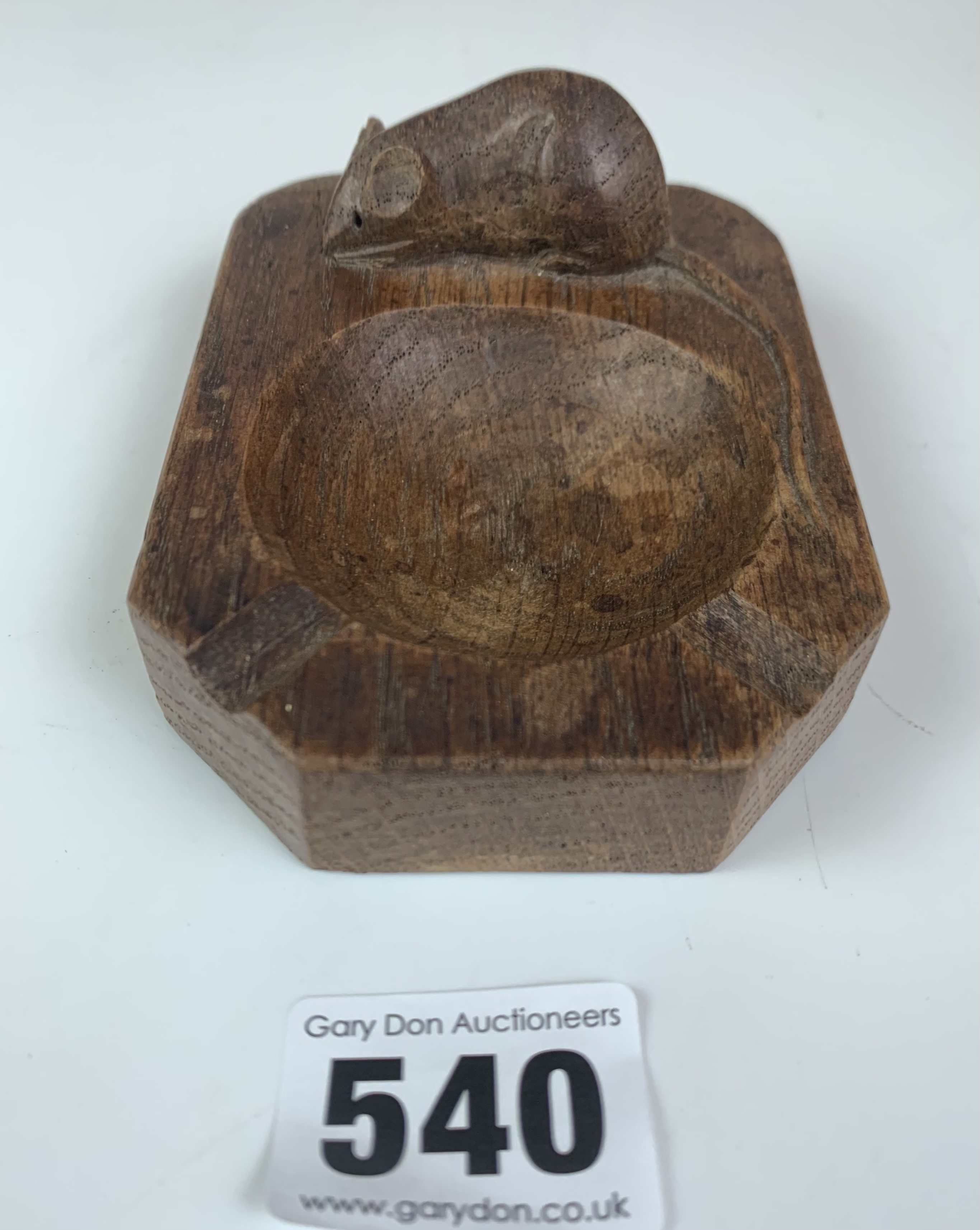 Mouseman ashtray 4” long x 3” wide. - Image 2 of 6