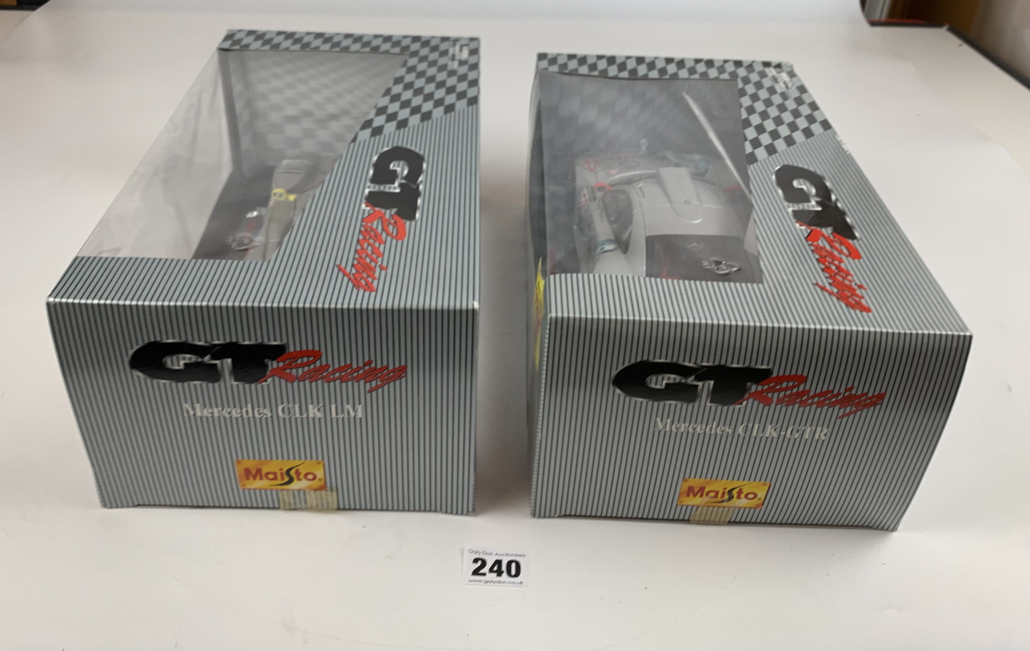 2 boxed Maisto 1:18 die cast racing cars – Mercedes CLK LM and Mercedes CLK-GTR - Image 5 of 7