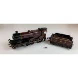 Model locomotive 1185 and LMS tender