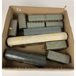 9 assorted tin and plastic carriages