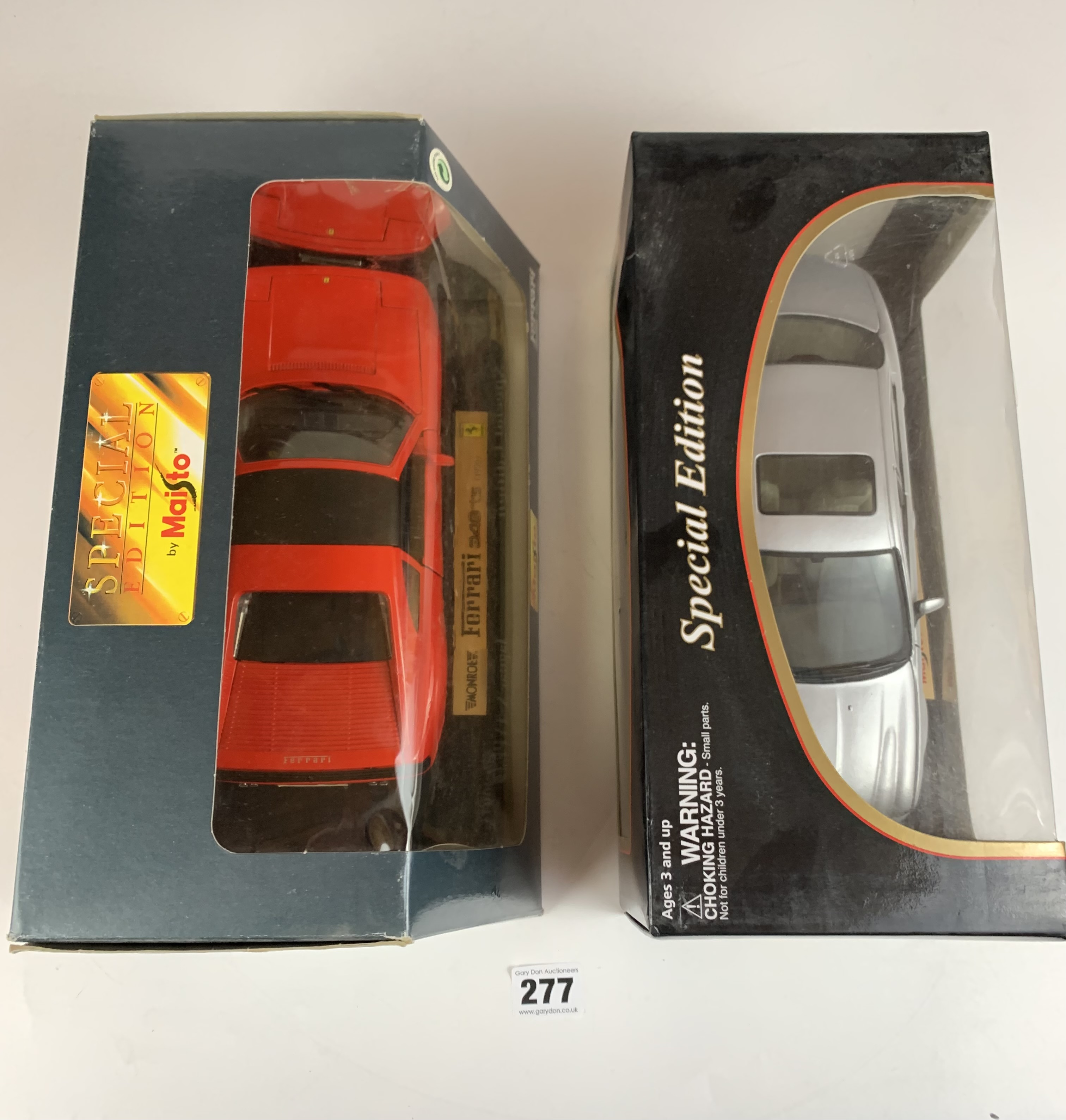 2 boxed Maisto Special Edition 1:18 die cast cars – Jaguar X-Type 2001 and Ferrari 348ts 1990 - Image 4 of 7