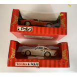 2 boxed Tonka Polistil 1:18 die cast cars – Lamborghini Miura TG and Porsche 959