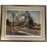 Framed print ‘Evening Star’ by Terence Cuneo. Image 24” x 18”, frame 32” x 26”