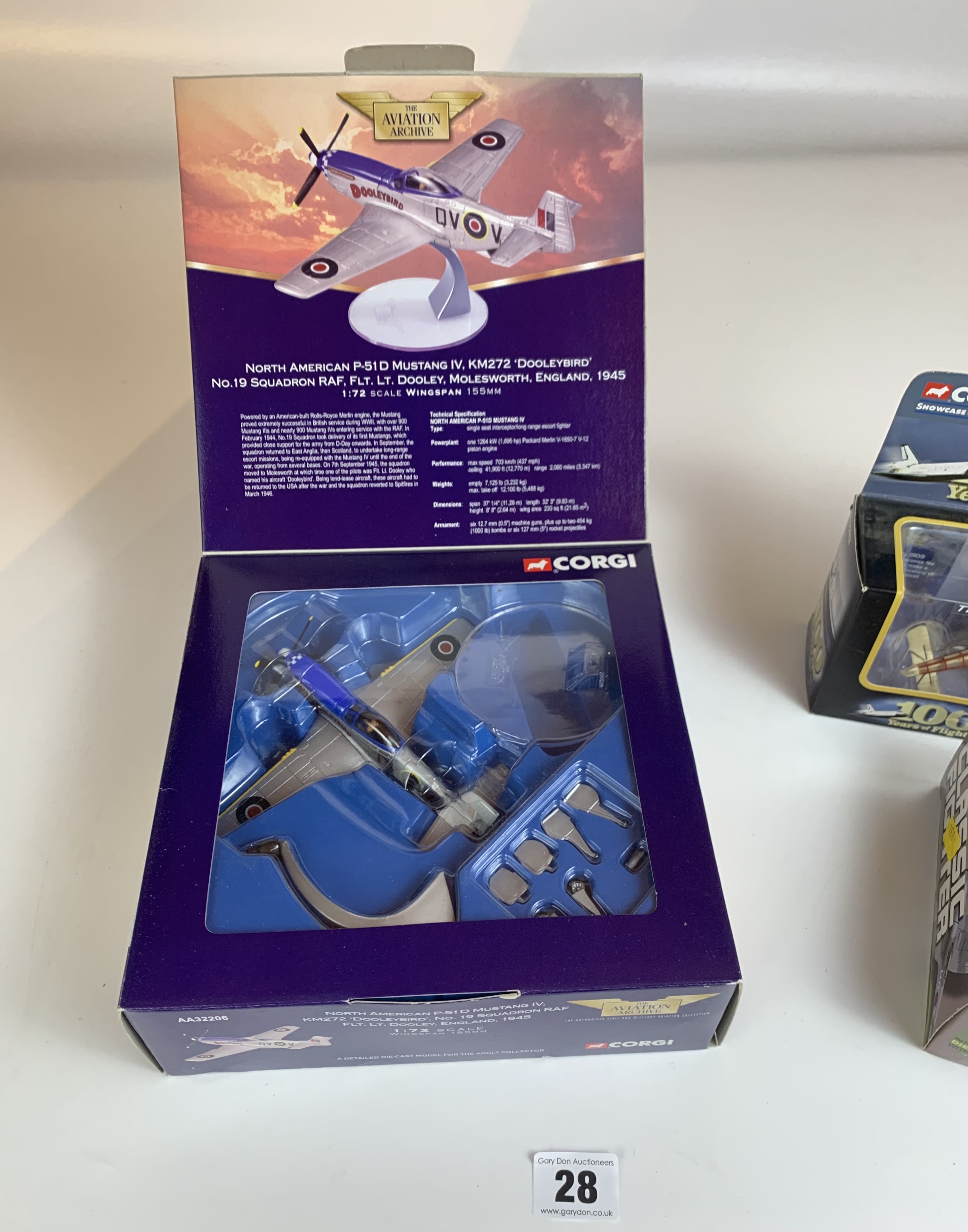 Boxed Corgi Showcase Collection Louis Bleriot XI Monoplane, Boxed Classic Fighter and Boxed Corgi - Image 2 of 8