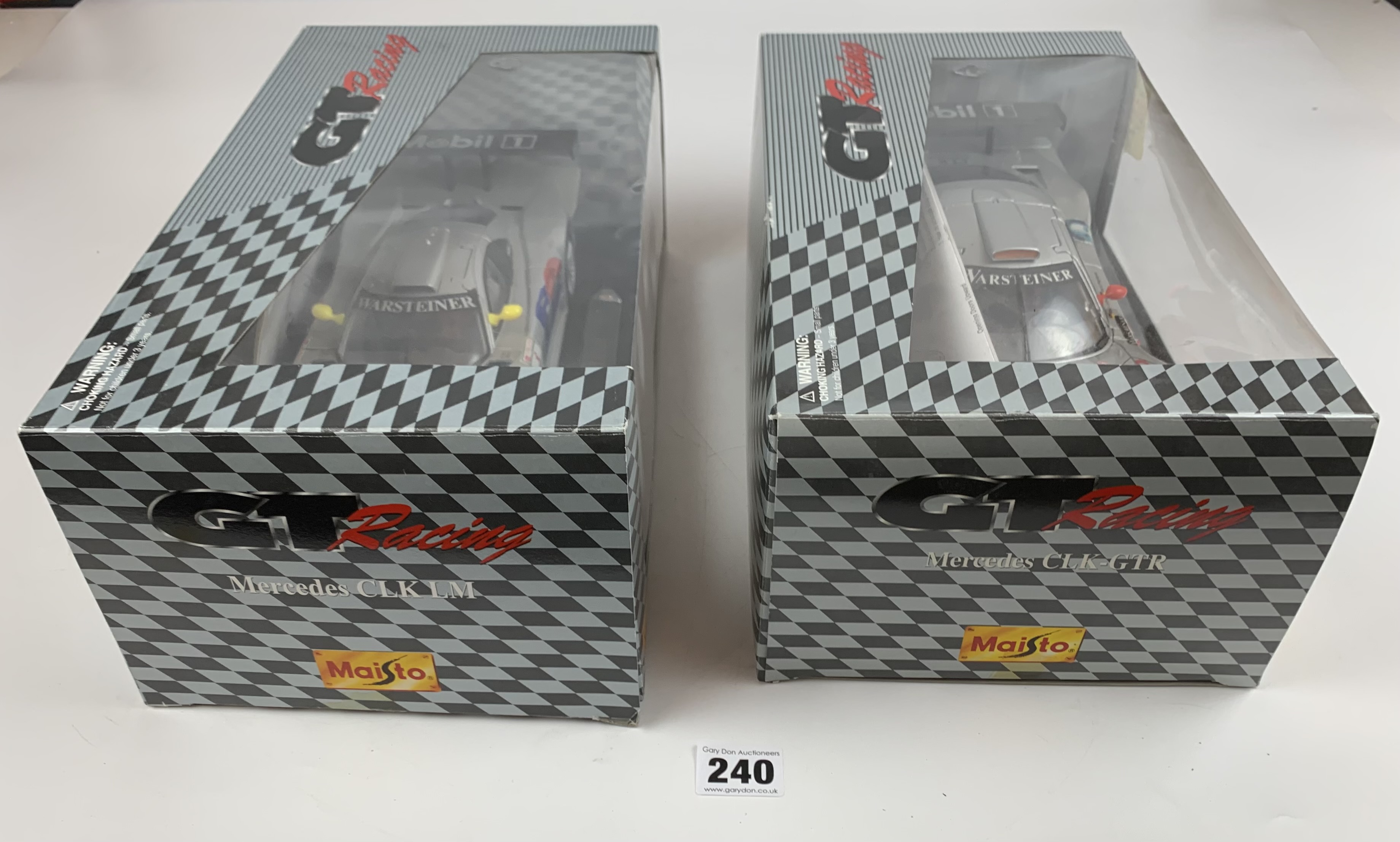 2 boxed Maisto 1:18 die cast racing cars – Mercedes CLK LM and Mercedes CLK-GTR - Image 4 of 7