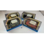 4 boxed Sunnyside Die Cast Metal Mini Coopers