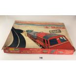 Boxed Motorail part transporter set with signal box, track and level crossing