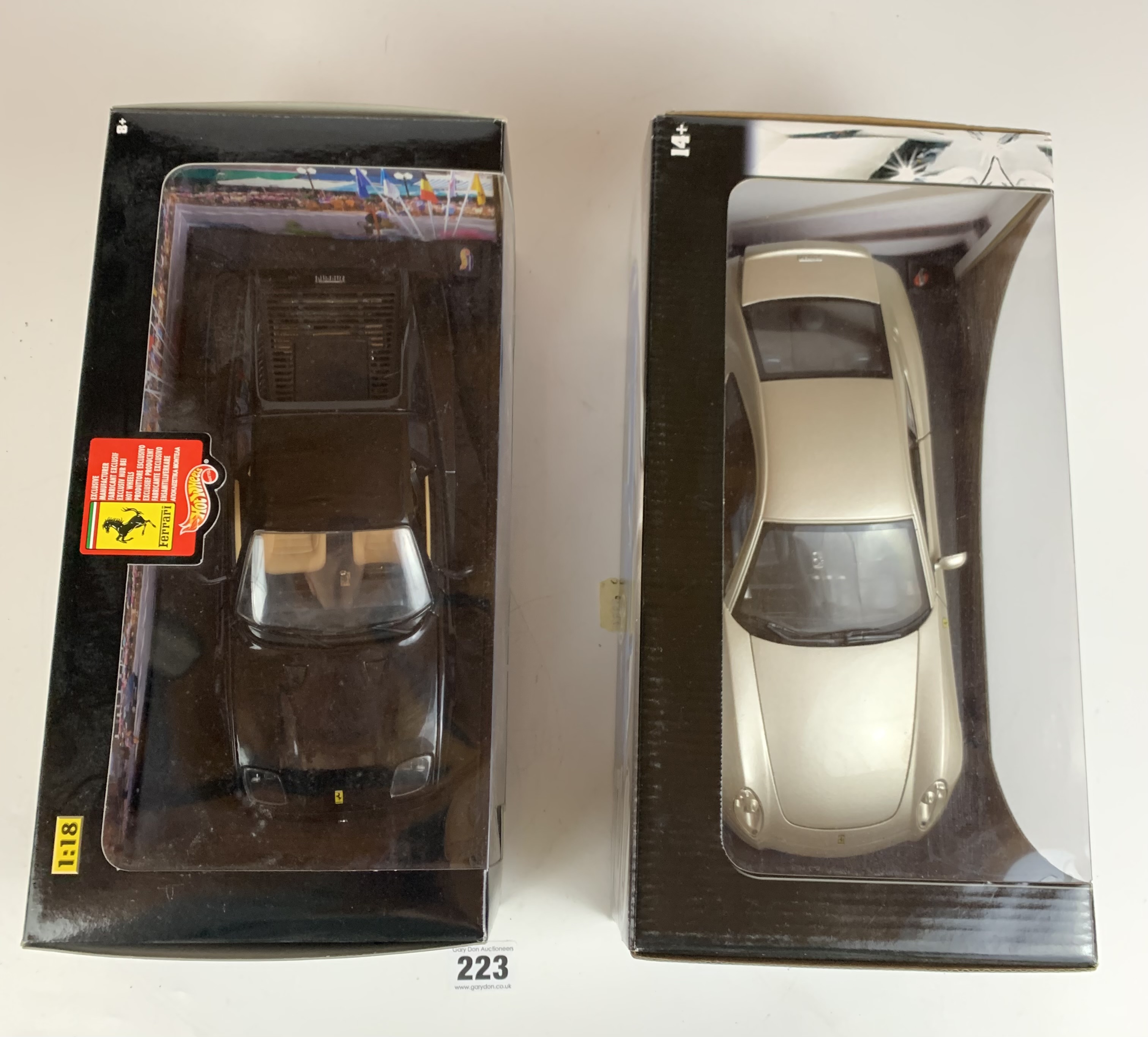 2 boxed HotWheels Ferrari 1:18 die cast cars – 612 Scaglietti and 1994 F512M - Image 4 of 7