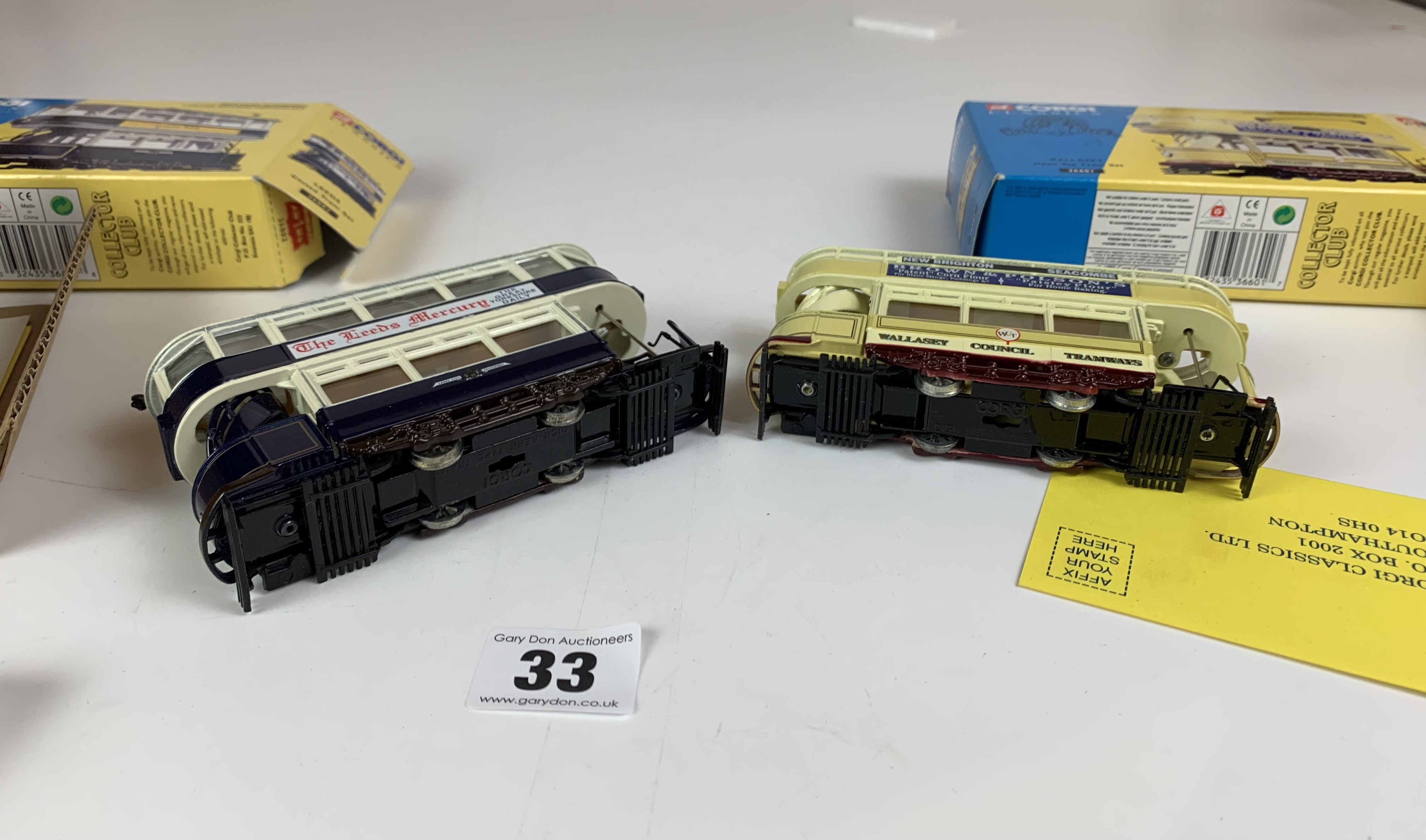 4 boxed Corgi Classics- 2 x Wallasey Open Top Tram Set 36601, Leeds Closed Tram Set 36802, West - Image 8 of 8