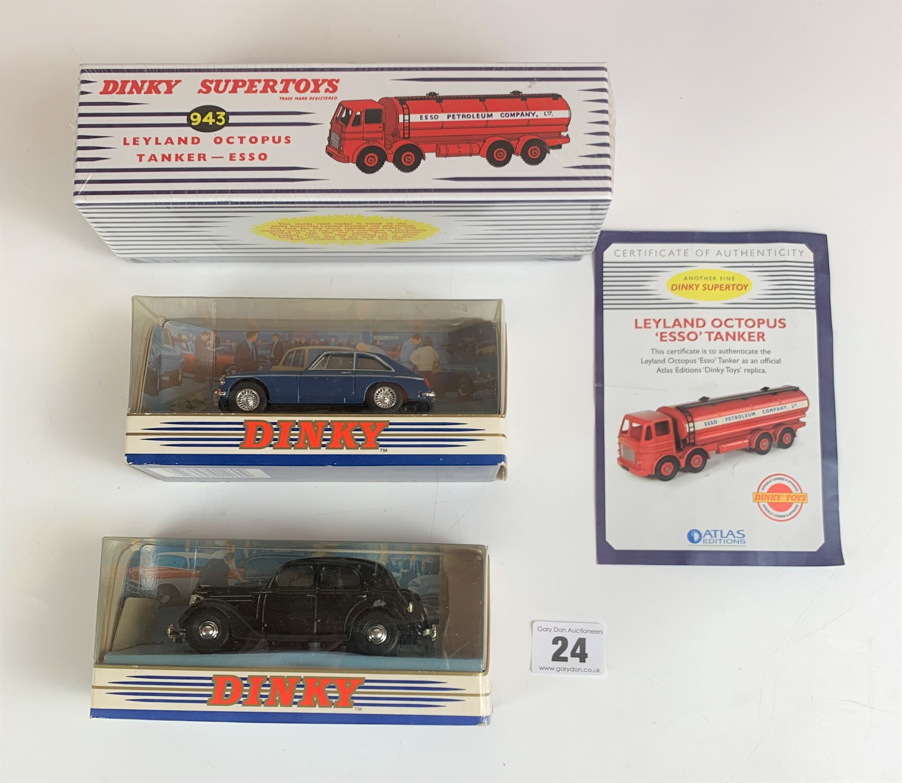 Unopened Boxed Dinky Supertoys Leyland Octopus Tanker Esso 943, 2 Boxed The Dinky Collection