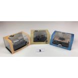 3 Boxed Oxford Company Die cast vehicles- 1957 Mercury Turnpike Black/pastel peach, Willy’s MB Royal