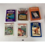 Atari Video Touch Pad, 3 Atari Video Games – Dragster, Bowling and Planet Patrol and 3 instruction