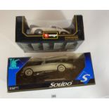 Boxed Bburago 1:18 die cast car – Porsche 356B Coupe 1962 and Solido Prestige 1:18 Rolls Royce