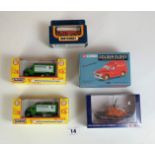 2 Boxed Classix by Pocketbond EM7999 Ford Thames Emmaus, Boxed Corgi Golden Oldies Morris 1000