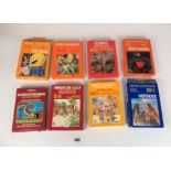 8 Atari Video Games – Miniature Golf, Video Olympics, Defender, Pac-Man, Missile Command, Combat,