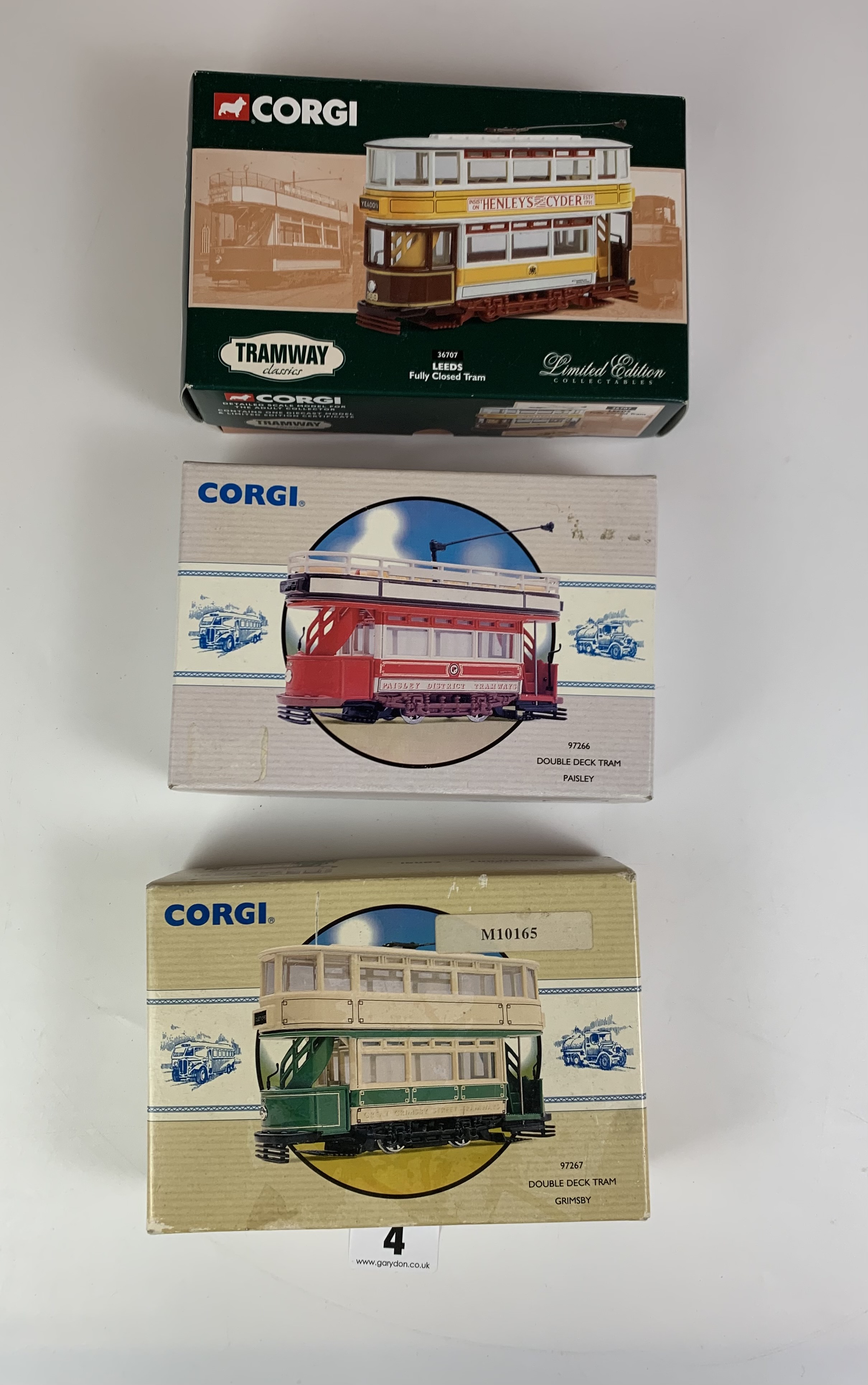 Boxed Classic Public Transport from Corgi Double Deck Tram Paisley 97266, Boxed Classic Public