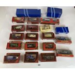 16 boxed Models of Yesteryear vehicles, 3 boxed Weetabix vehicles and boxed Promotors van