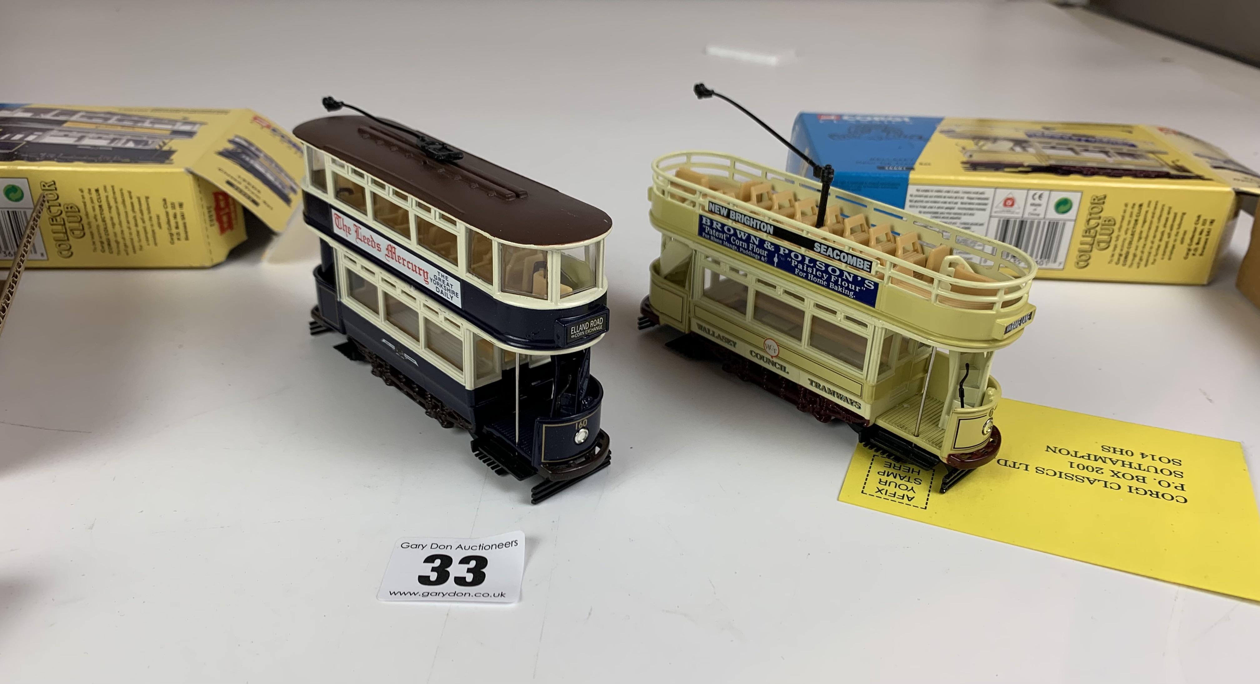 4 boxed Corgi Classics- 2 x Wallasey Open Top Tram Set 36601, Leeds Closed Tram Set 36802, West - Image 7 of 8