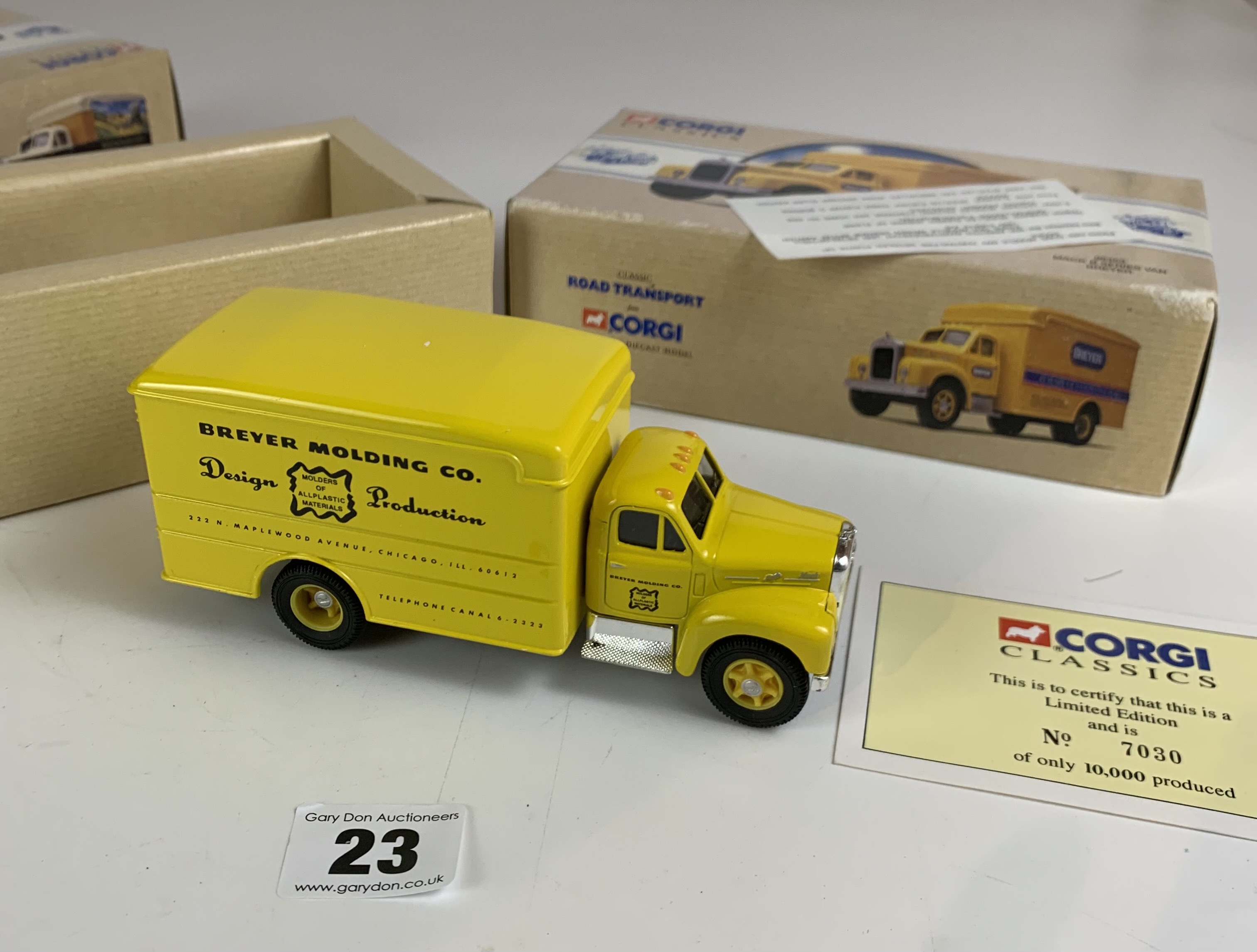 2 Boxed Corgi Classic Road Transport- Mack B Series Van Wilton Farm 98454 and Mack B Series Van - Image 5 of 10