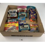 16 assorted boxed model vehicles including Corgi, Matchbox and Days Gone