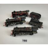 3 Kitmaster locomotives 76000, 76093 and 30919 and 2 tenders