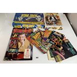 Boxed The Wizard of Oz Video Box Set, part Star Trek game and assorted comics including Star Trek,