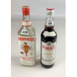 1L bottle of Beefeater London Distilled Dry Gin and Bottle of Pimm’s No. 1 Spirit Drink