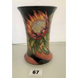 Blue/pink Moorcroft vase, signed and dated 2012, 6” high