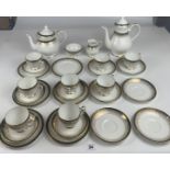 Royal Grafton Majestic 29 piece tea/coffee set including 8 cups, 11 saucers, 6 side plates,