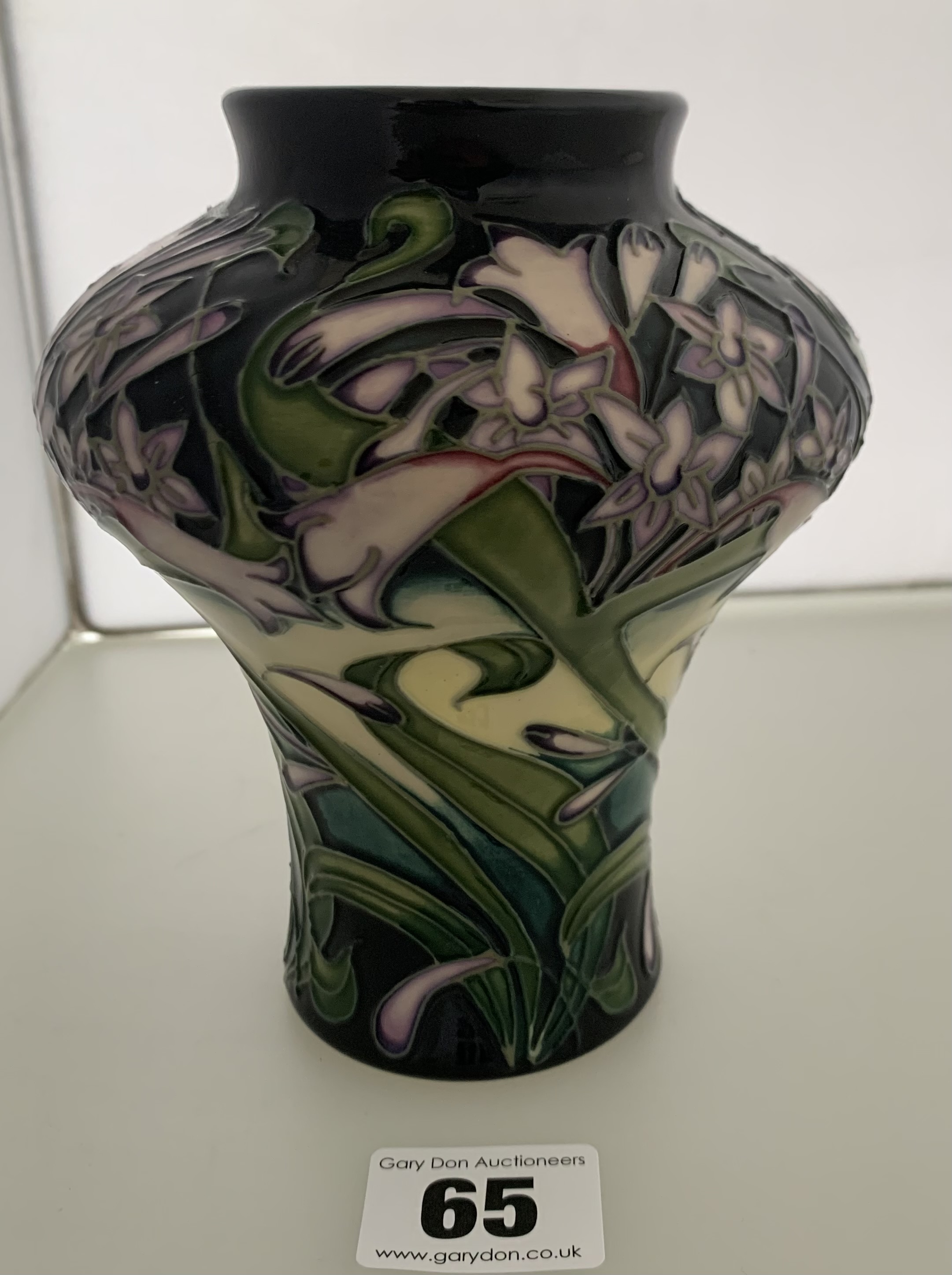 Green Moorcroft vase, signed and dated 2003, 6” high - Image 3 of 6