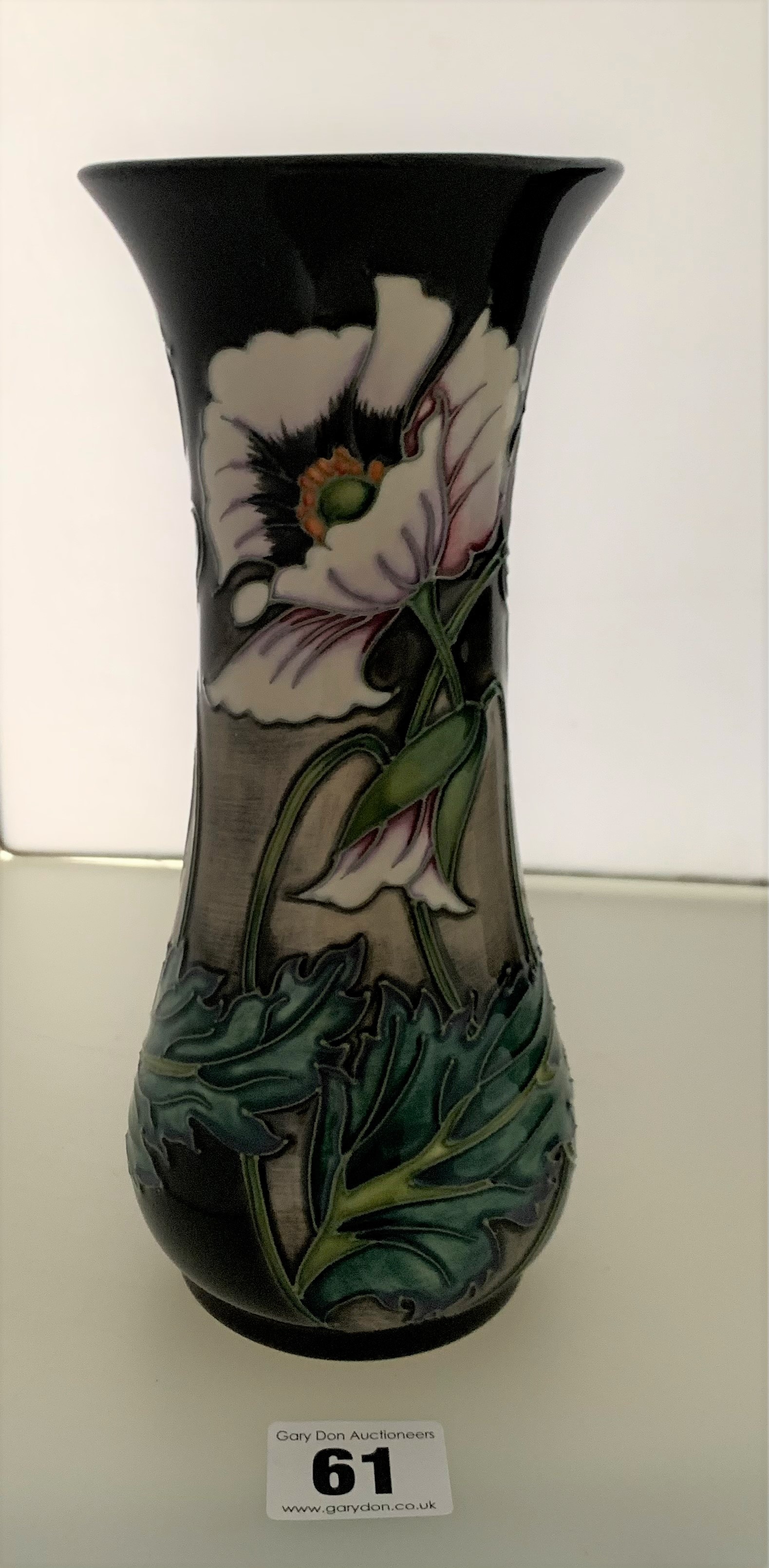 Boxed green Moorcroft vase, signed and dated 14/07/06, 8.25” high - Image 3 of 5