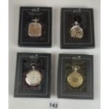 4 boxed Heritage Collection reproduction pocket watches