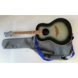 Semi-acoustic guitar, Celebrity by Ovation, serial no. 559008, model CC167 with soft case