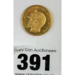 Commemorative gold coin – Battle of Britain 25th Anniversary 1965