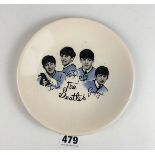 The Beatles plate by Washington Pottery Ltd., 7” diameter