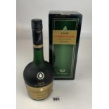 Boxed 70cl bottle of VSOP Courvoisier Cognac