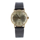 Jules Jurgensen automatic 18ct gentleman's wristwatch, champagne dial with applied baton markers,