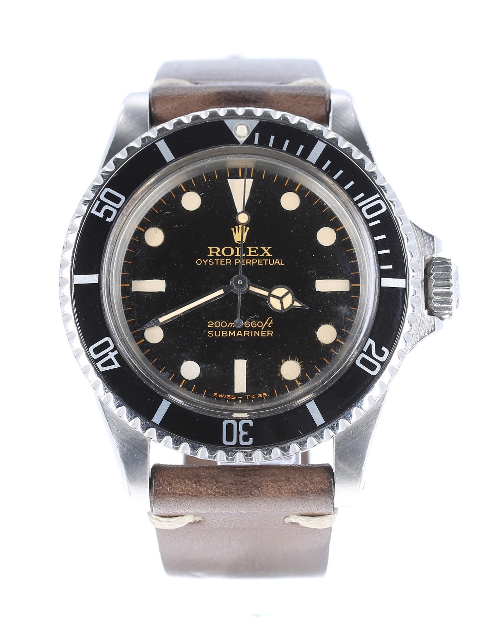 Rolex Oyster Perpetual Submariner stainless steel gentleman's wristwatch, ref. 5513, circa 1966, - Image 2 of 10