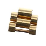 Rolex - two18ct President bracelet links, 4.3gm, 16mm