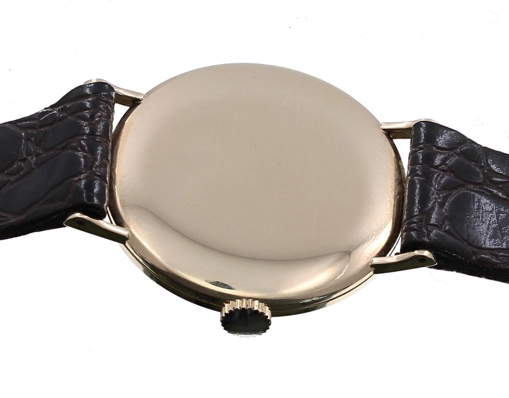 Certina 9ct gentleman's wristwatch, London 1966, case no. 23518, circular silvered dial with baton - Image 2 of 4