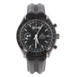 Omega Speedmaster automatic triple calendar chronograph stainless steel gentleman's wristwatch, ref.