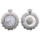 Edward Prior - George III ornate silver verge pair cased pocket watch made for the Turkish market,