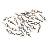 Collection of pocket watch keys (24)