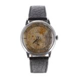 Omega automatic 'bumper' stainless steel gentleman's wristwatch, ref. 2398, circa 1940s, serial