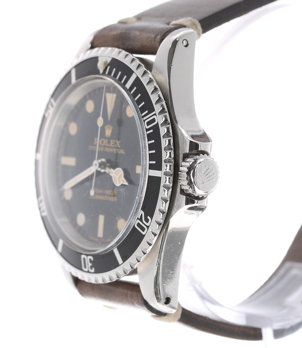 Rolex Oyster Perpetual Submariner stainless steel gentleman's wristwatch, ref. 5513, circa 1966, - Image 3 of 10