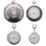 Edward Prior - Fine silver and tortoiseshell verge quadruple cased pocket watch made for the Turkish