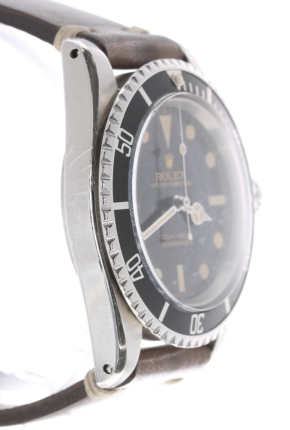 Rolex Oyster Perpetual Submariner stainless steel gentleman's wristwatch, ref. 5513, circa 1966, - Image 4 of 10