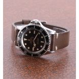 Rolex Oyster Perpetual Submariner stainless steel gentleman's wristwatch, ref. 5513, circa 1966,