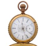 Marvin Watch Co. gold plated lever hunter pocket watch, the lever set movement signed Marvin Watch