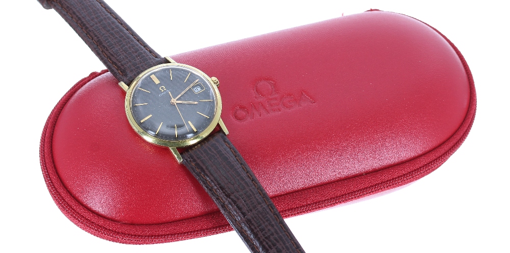 Omega gold plated and stainless steel gentleman's wristwatch, ref. 132.00019, circa 1966, serial no. - Image 2 of 4